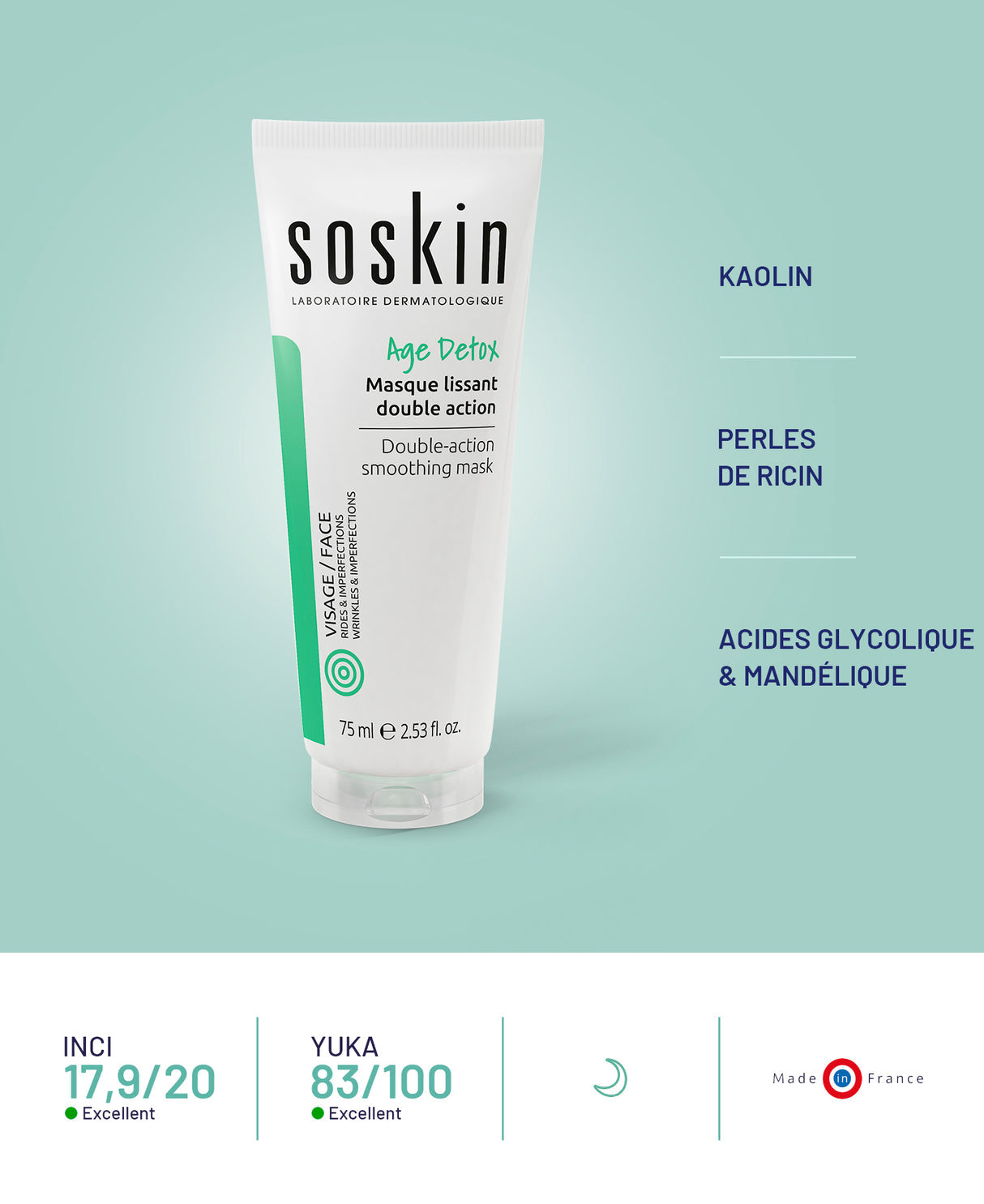 Double-action smoothing mask