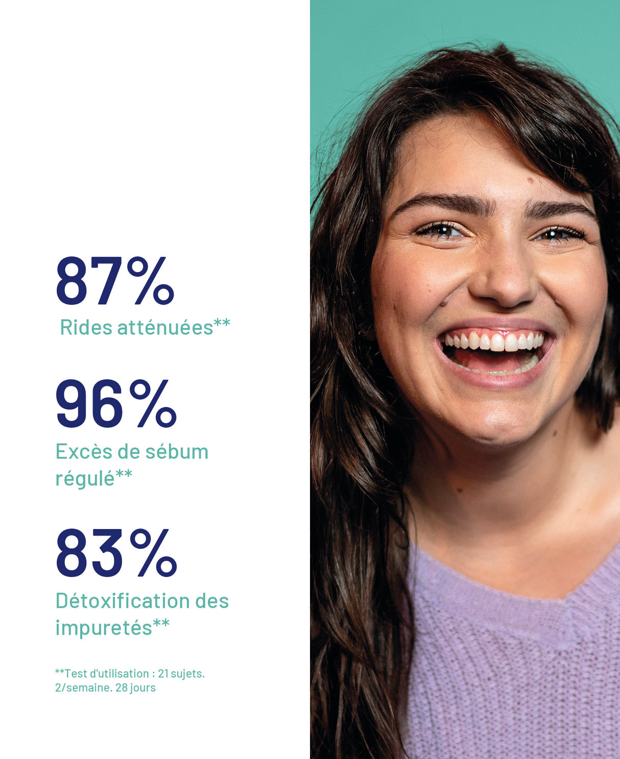 Double-action smoothing mask