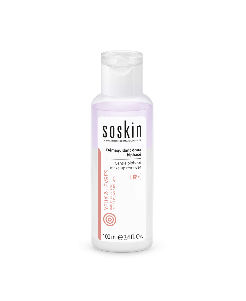 Gentle biphase make-up remover